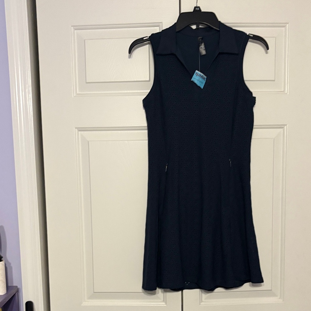 Kyodan Navy Sleeveless Mini Dress